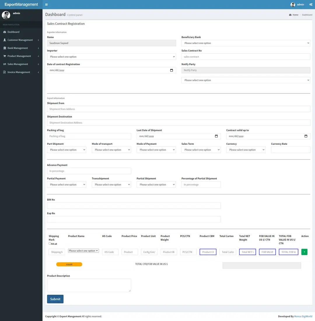 Import Management System