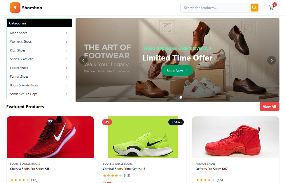 StepStyle BD - Shoe E-commerce Platform