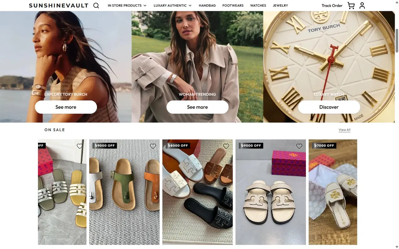 Sunshine Vault website