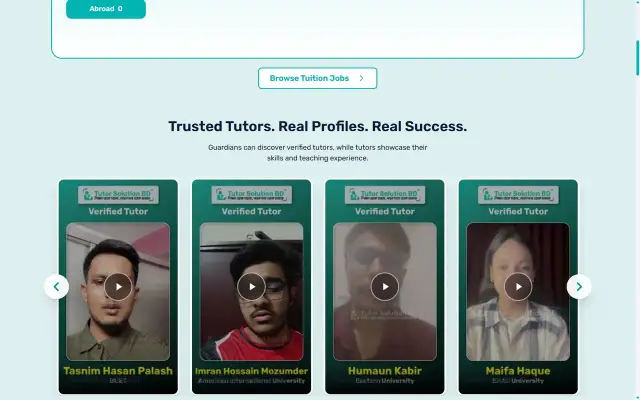 Tutor Solution BD website